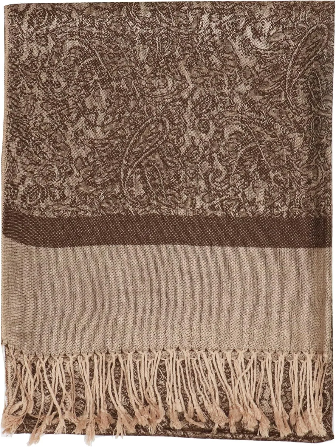 vimate Silky Paisley Pashmina Shawl Scarf-Women's Soft Double-side Jacquard Pashminas Wrap for Evening Dress Travel Shawl