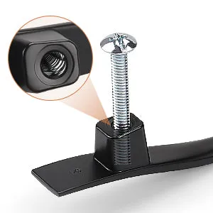 Wave Style Black/Bronze Kitchen Cabinet Handles, Modern Dresser Drawer Pulls - Hole Spacing for 3'' - PD840