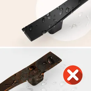Wave Style Black/Bronze Kitchen Cabinet Handles, Modern Dresser Drawer Pulls - Hole Spacing for 3'' - PD840