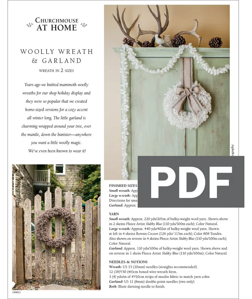 Woolly Wreath & Garland Using Wool and the Gang Crazy Sexy Wool