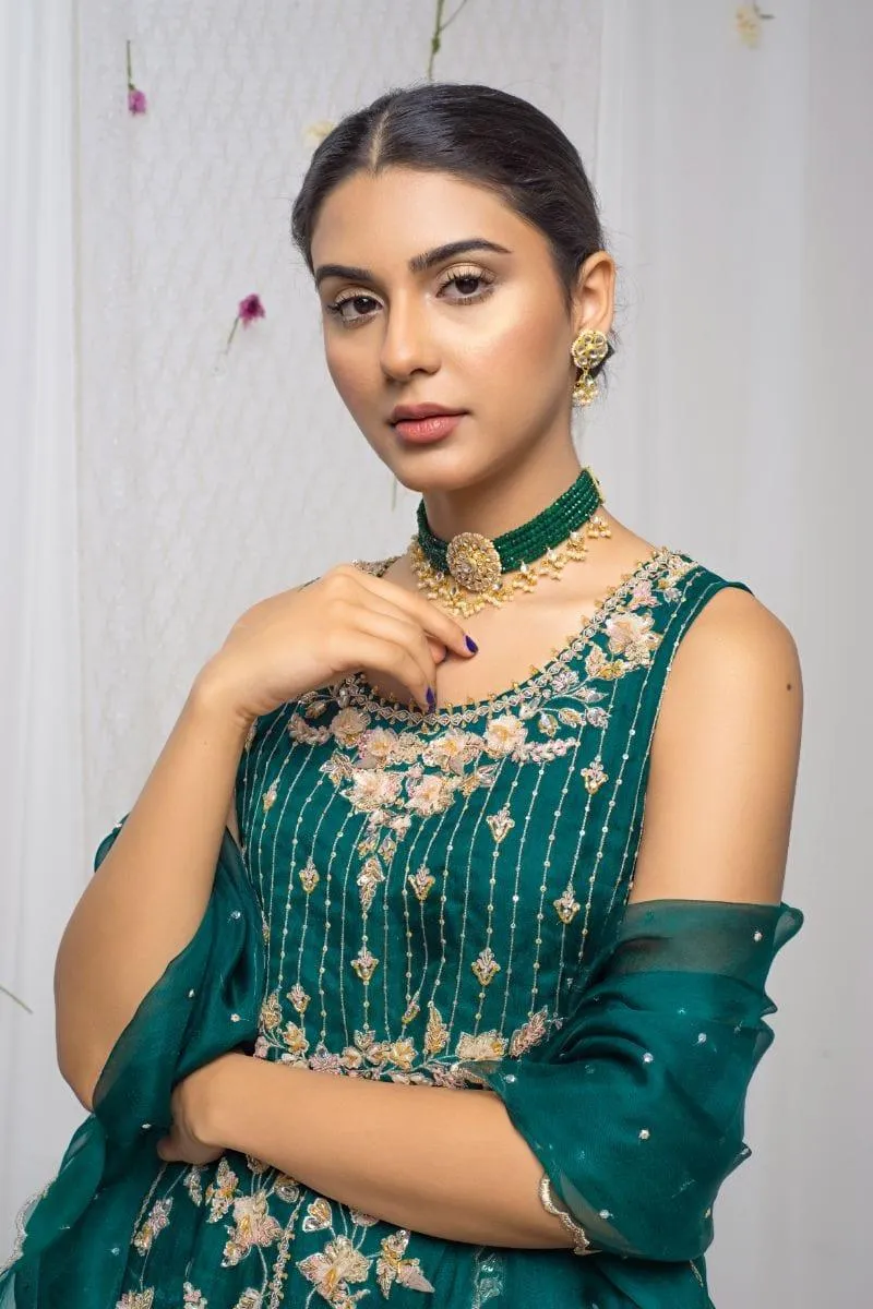 Yasmin Zaman - Amara  - Emerald Green - B-246